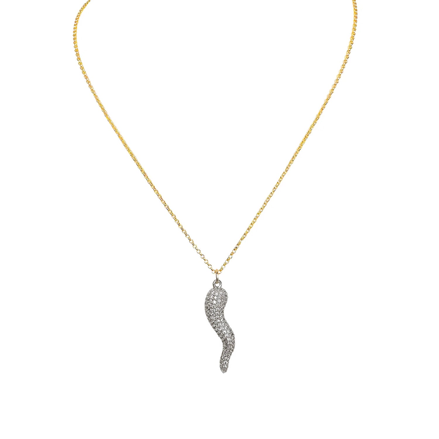 Pave Cornicello pendant