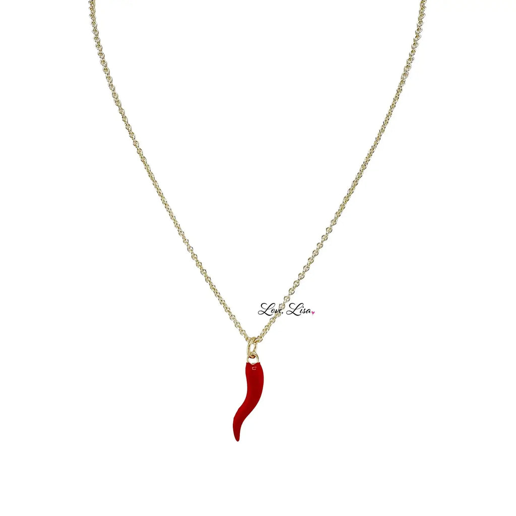Italian horn necklace
