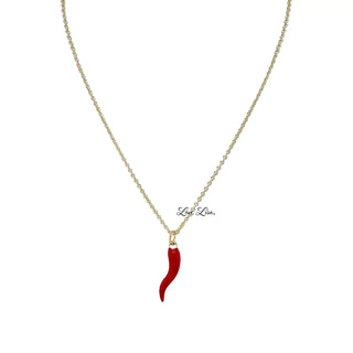 Italian horn necklace