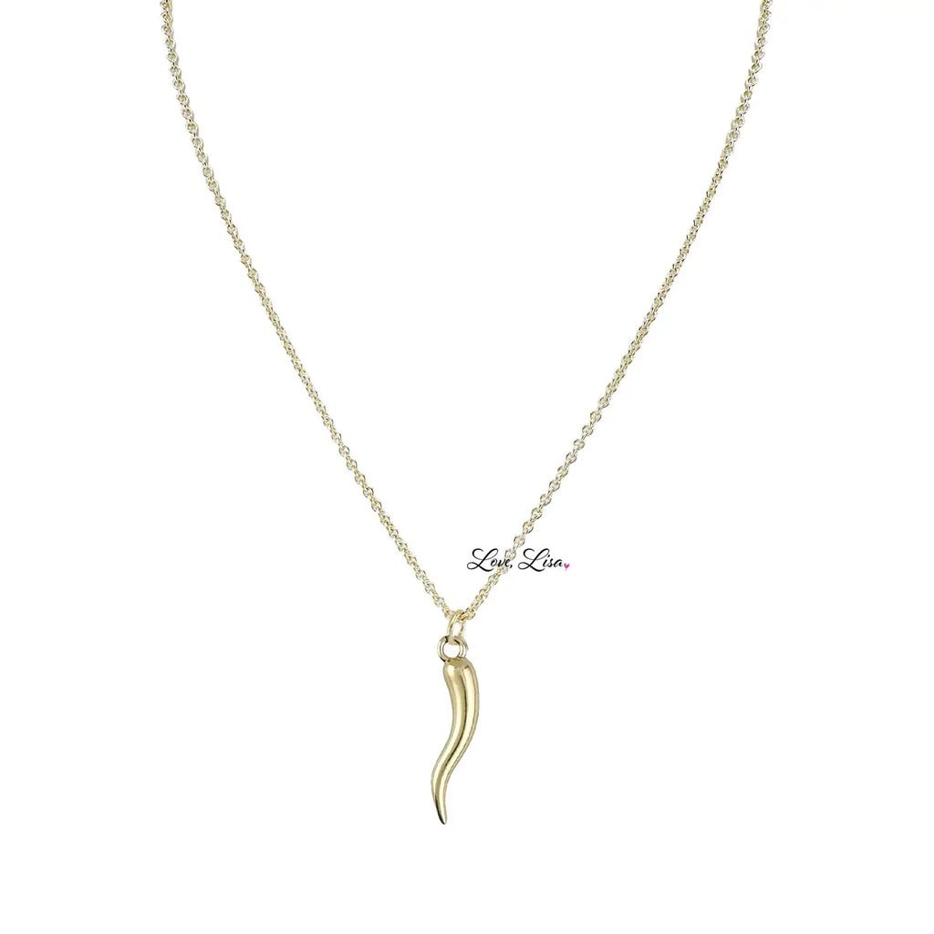 Italian horn necklace